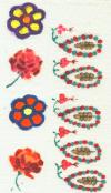 Flowers Sample on Textile