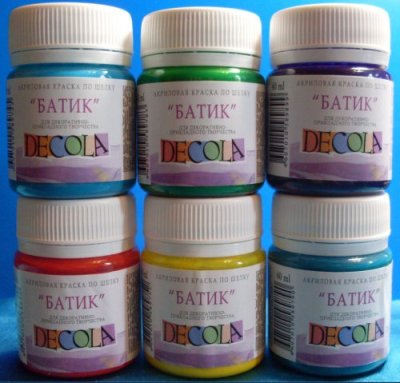 Decola Silk-Batik - water based paints for Silk.