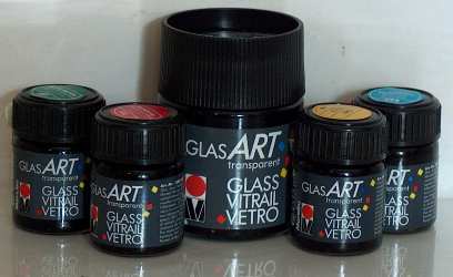 Marabu glasART- Solvent-based Paints for Glass and Art.