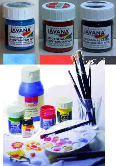 Javana Silk - water based liquid paints for Silk and Batik.