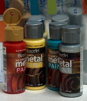 Production DecoArt Metal paints